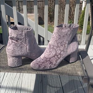 Grey ankle boots
